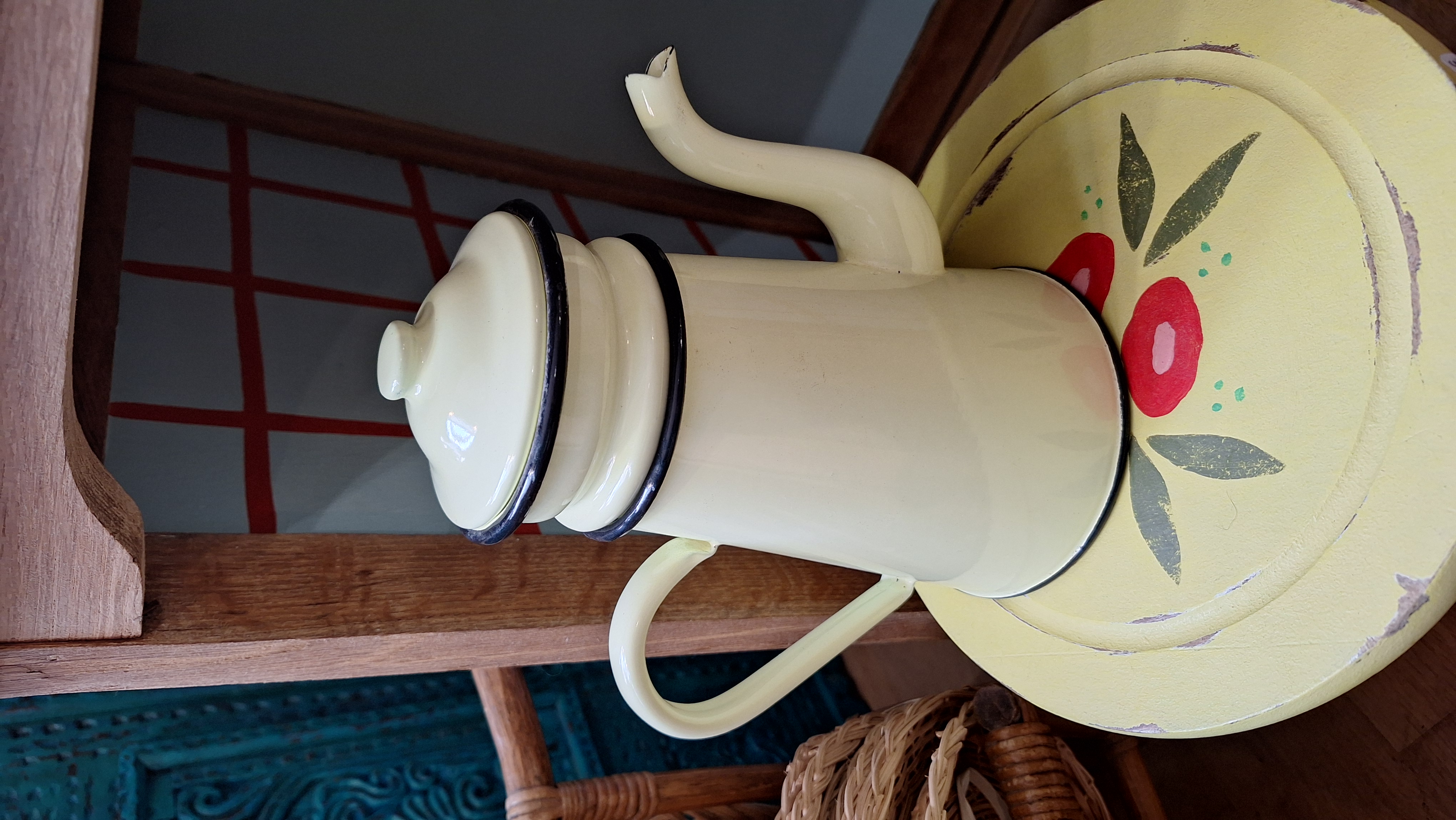 cafetière en Métal Emaillé